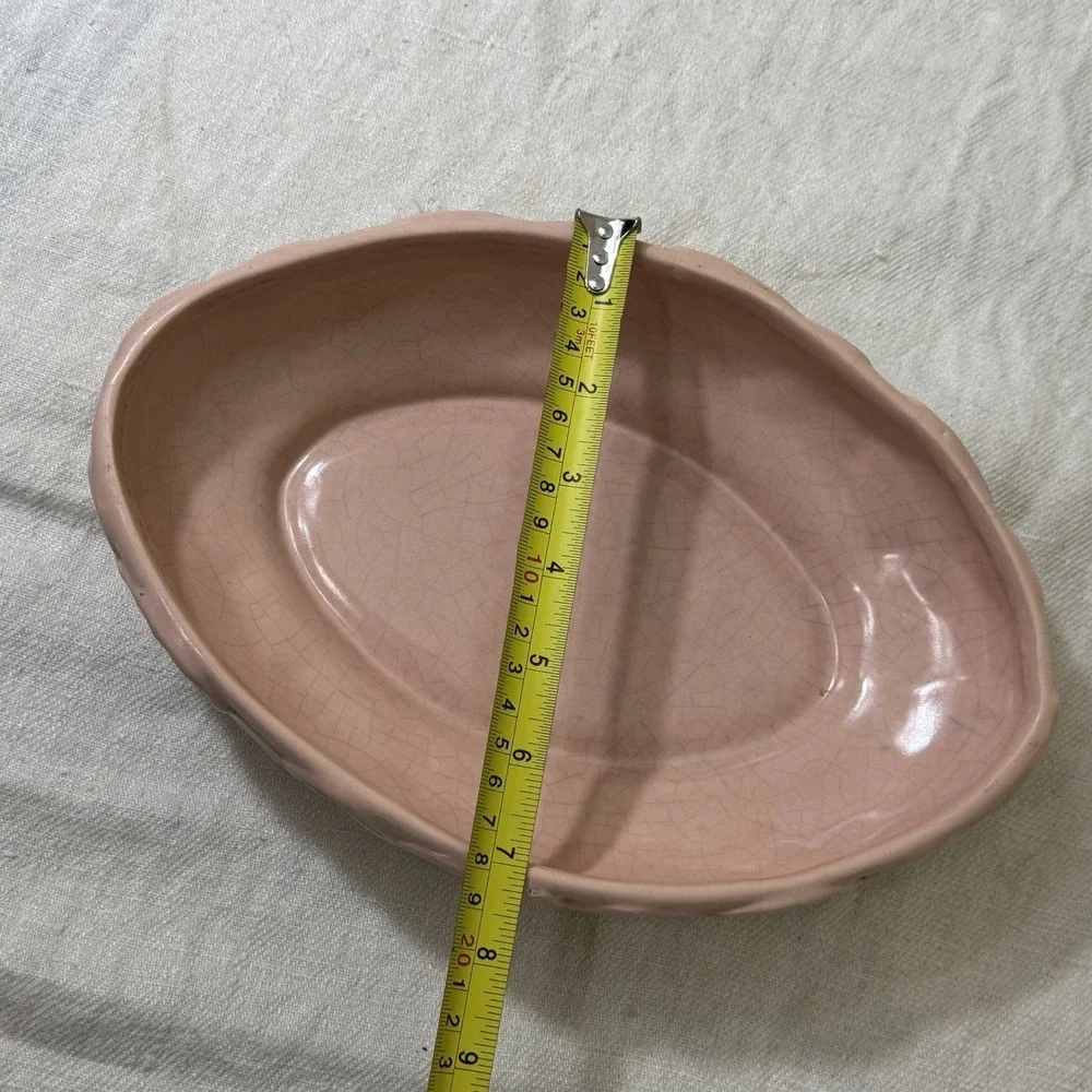 Rumrill Art Pottery Floral Console Bowl Art Deco 1938-41 Florence Pottery J-40